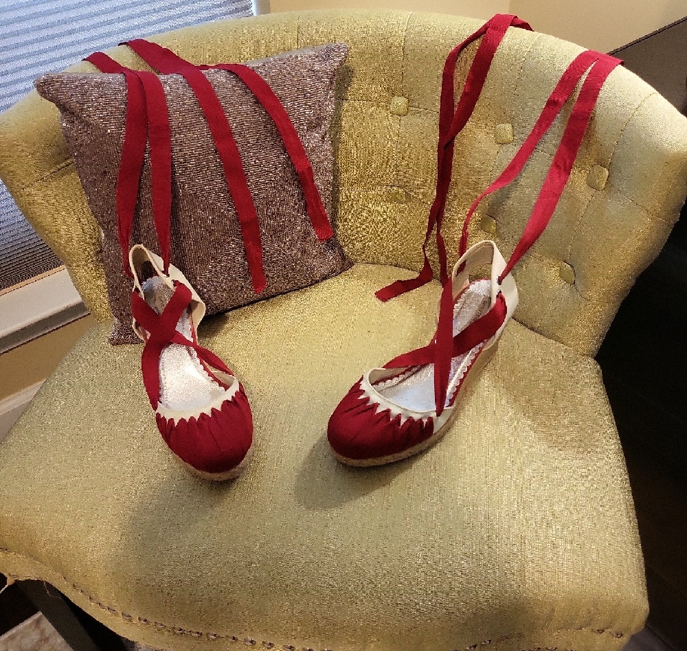 Red Women's Espadrille Shoes